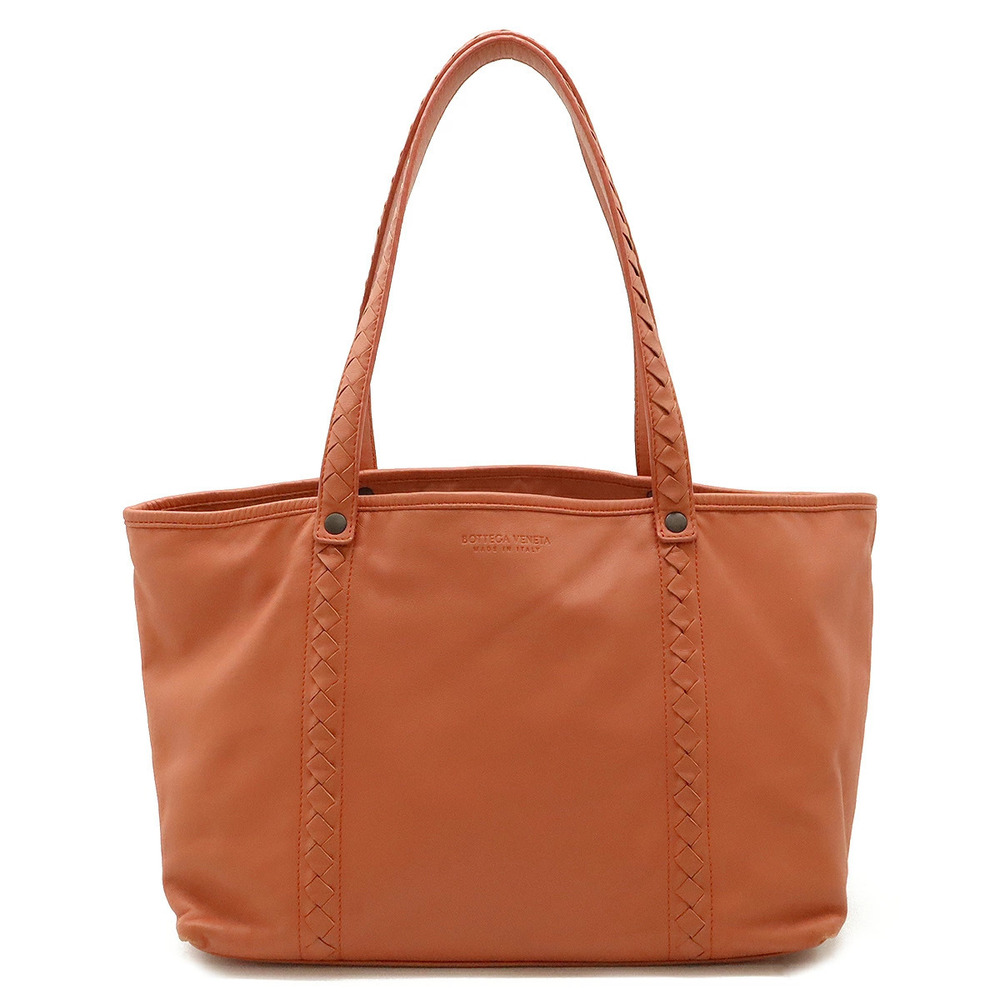 BOTTEGA VENETA Intrecciato Tote Bag Shoulder Hobo Leather Salmon Pink